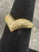 14K Gold Designer Fashion Ring
