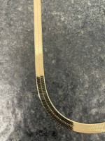 Large 6mm Wide 14K Gold Herringbone Necklace - WOW!