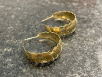 14K Gold fashion Earrings Hoop style - Beautiful!
