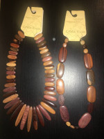 Finished wood necklace from Costa Rica