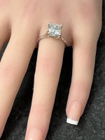 Captivating 14K Gold and 3.03 Carat Diamond Solitaire Engagement Ring