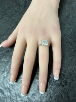 Captivating 14K Gold and 3.03 Carat Diamond Solitaire Engagement Ring