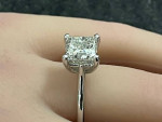Captivating 14K Gold and 3.03 Carat Diamond Solitaire Engagement Ring