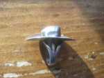 Sterling Silver Cowboy Hat Ring (size 9/10)
