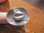 Sterling Silver Cowboy Hat Ring (size 9/10)
