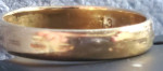 18k yellow gold band ring wedding