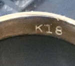 18k yellow gold band ring wedding