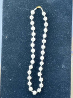 20 inch 14k cluster pearl necklace with gold beads
