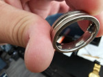 Men's wedding ring titanium tungsten