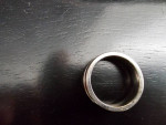 Men's wedding ring titanium tungsten