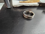 Men's wedding ring titanium tungsten