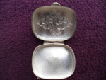 Sterling  Silver  Pill  Box.. 92.5 Silver .. XX Nice Condition