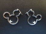 Disney Earrings, Like New Mickey Mouse Earrings w/Huggie Hoop..Reduced