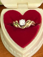 Gorgeous Love Story Brand 14k .50 Diamond Wedding Set
