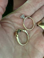 Gorgeous Love Story Brand 14k .50 Diamond Wedding Set