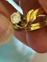 Gorgeous Love Story Brand 14k .50 Diamond Wedding Set