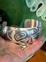 Absolutely Gorgeous Danny Dennis Large Sterling Cuff Bracelet