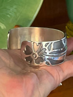 Absolutely Gorgeous Danny Dennis Large Sterling Cuff Bracelet