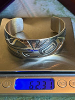 Absolutely Gorgeous Danny Dennis Large Sterling Cuff Bracelet