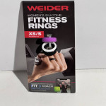 NEW Weider women's silicone fitness rings purple white black XS/S 4-6