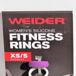 NEW Weider women's silicone fitness rings purple white black XS/S 4-6