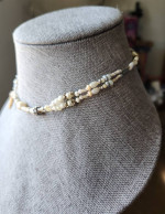 Handmade beaded necklace with real human tooth