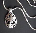 BRIGHTON Silver-Plated Contempo Teardrop Pendant Necklace - NEW