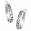 BRIGHTON Silver-Plated Contempo Hoop Earrings - NEW with tags