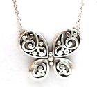 BRIGHTON Silver-Plated Contempo Butterfly Crystal Pendant Necklace