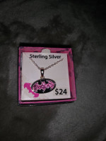 Sterling Silver Batman Necklace New