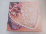 New Mikasa Crystal Rose glass serving tray