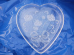 New Mikasa Crystal Rose glass serving tray