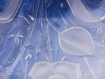 New Mikasa Crystal Rose glass serving tray