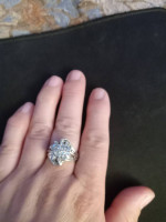 Sterling Silver Real Dimond Ring