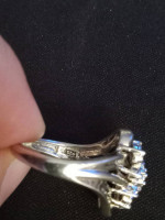 Sterling Silver Real Dimond Ring