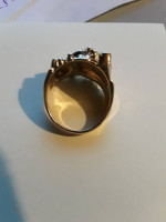 Mens 14k Solid Gold Nugget Ring