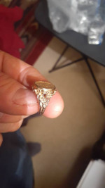 1945 2-PESO GOLD COIN RING**