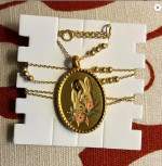 Fable Gemini rabbits zodiac astrology astrological gold necklace jewel
