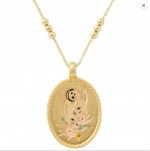 Fable Gemini rabbits zodiac astrology astrological gold necklace jewel