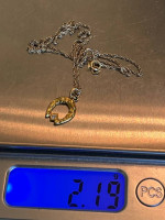 Delicate 14k Diamond Horseshoe Pendant Necklace