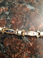 beautiful diamond and Sapphire gold breaclet