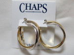SILVER and GOLD COLORED  HOOP EARRINGS