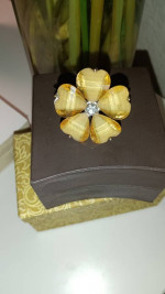 Yellow flower ring