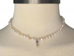 Baroque Pearl + Sterling Heart Necklace from NEIMAN MARCUS