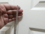 Silver necklace, 8mm wide