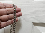 Silver necklace, 8mm wide