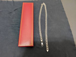 Silver necklace, 8mm wide