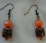 HANDMADE JEWELRY DANGLE EARRINGS MURANO GLASS NEW