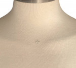 16” Diamond + Platinum Tiny Cross “Illusion” Necklace, Saks 5th Avenue