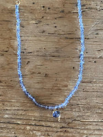 Neiman Marcus Tanzanite 14k GF Pendant Necklace